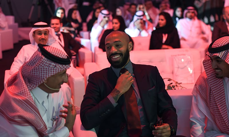 Former French football player Thierry Henry attends the Quality of Life Program 2020 conference in Riyadh. &mdash;AFP