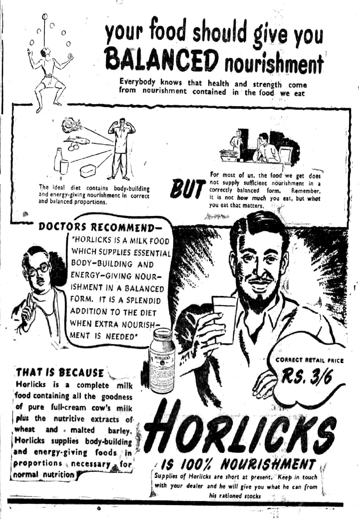 Horlicks ad –1948