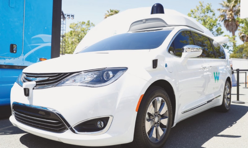 A self-driving car pictured at the venue of Google annual developers conference.—Reuters A self-driving car pictured at the venue of Google annual developers conference.—Reuters