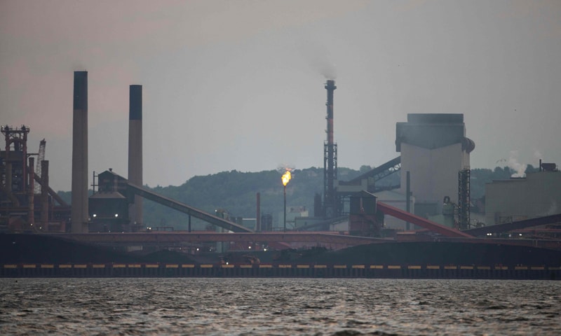 ONTARIO: Steel mills are seen in Hamilton. In retaliation to US duties, Canada, the largest supplier of steel to the United States, on Friday announces to impose tariffs covering C$16.6bn on US imports, including whiskey, orange juice, steel, aluminium and other products.—AFP ONTARIO: Steel mills are seen in Hamilton. In retaliation to US duties, Canada, the largest supplier of steel to the United States, on Friday announces to impose tariffs covering C$16.6bn on US imports, including whiskey, orange juice, steel, aluminium and other products.—AFP
