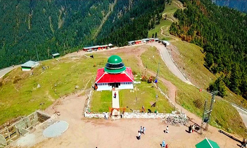 A view of the shrine of Sufi saint Syed Shah Hussain Bukhari