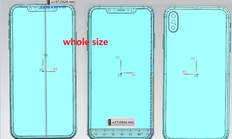 ممکنہ آئی فون ایکس پلس کا خاکہ— فوٹو بشکریہ فوربس