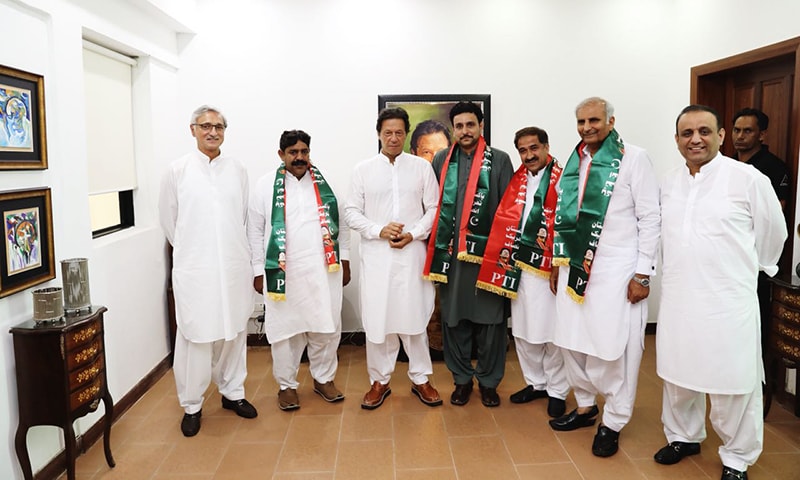 Candidates from Kabirwala, Layyah and Dera Ghazi Khan welcomed into the PTI fold. —Photo provided by author