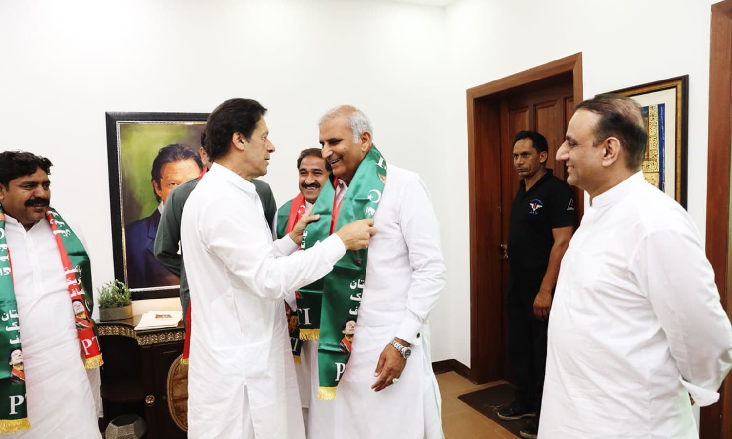 Candidates from Kabirwala, Layyah and Dera Ghazi Khan welcomed into the PTI fold. —Photo provided by author