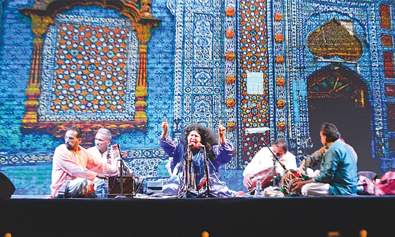LEGENDARY artist Abida Parveen performs on Tuesday evening.&mdash;Faysal Mujeeb/White Star