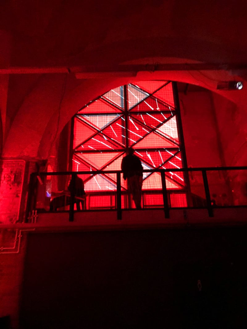 Blank club set in an old, run-down arsenal factory.