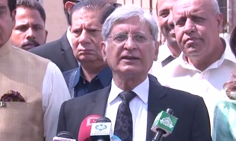 "The presidential election is a vote of conscience," Aitzaz Ahsan believes.— DawnNewsTV