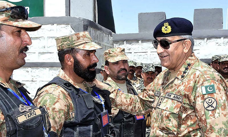 Chief of Army Staff General Qamar Javed Bajwa during his visit to South Waziristan. — APP