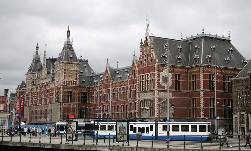 A view of the Amsterdam Central Station where the attack took place. &mdash;Photo courtesy Wikimedia Commons