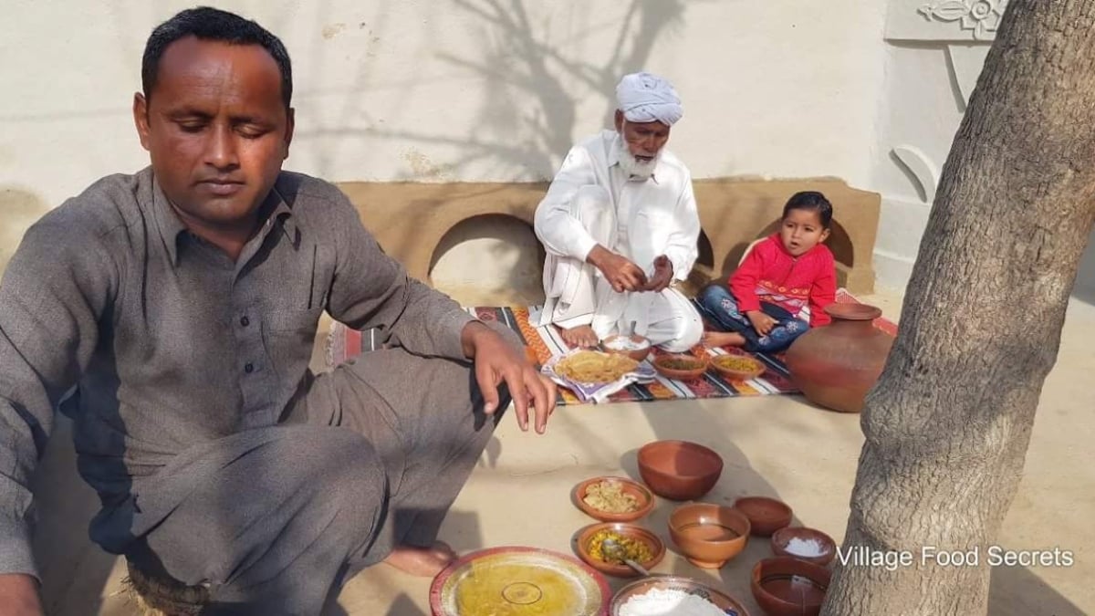 Meals whipped up by Saddique are heartily consumed by his family