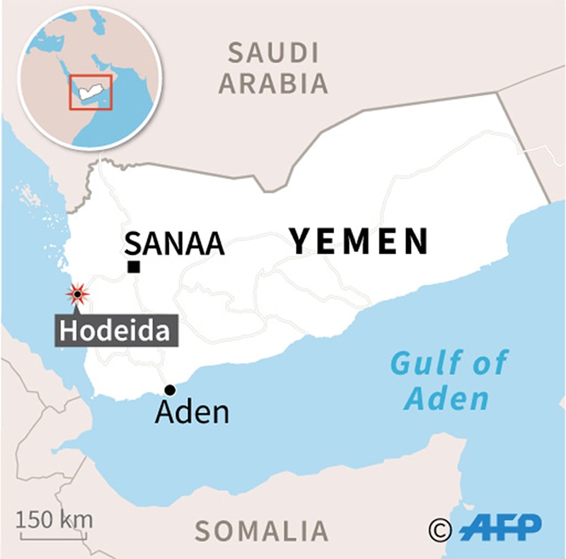 The port city of Hodeida. —AFP