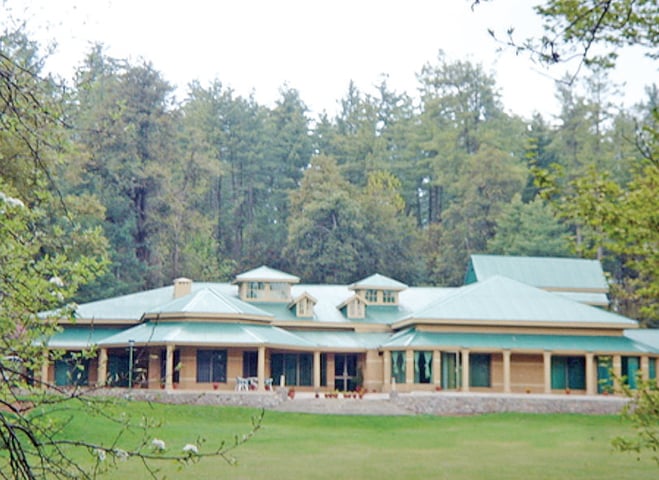 The forest department rest house in Bhurban. — Dawn