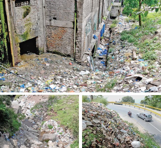 Around 14 tons of solid waste are collected from Murree every day, reaching 23 tons during peak summer. &mdash; Photos by Mohammad Asim
