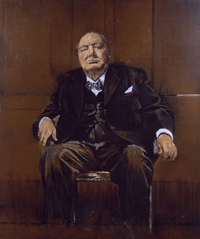 Portrait of Winston Churchill by Graham Sutherland