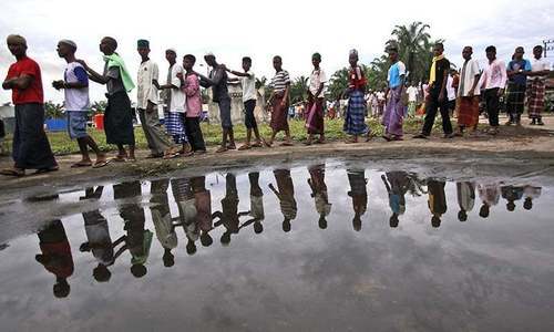 Rohingya Muslims are seen in this file photo.&mdash; AP/File