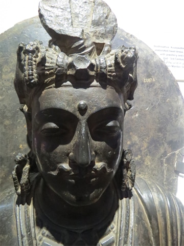 Bodhisattva Avalokitesvara with an elaborate headdress