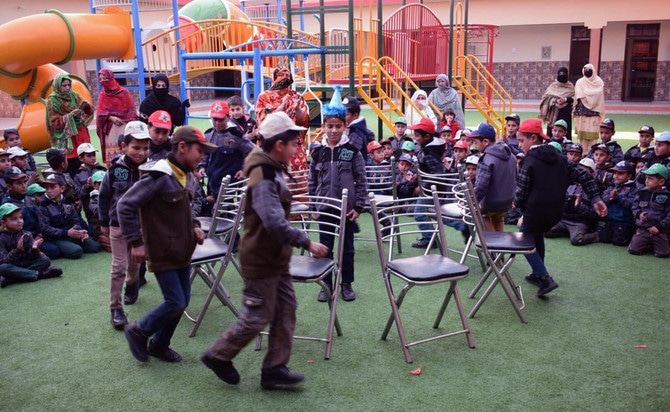 Children were initially uneasy when they first came to the orphanage, but the friendly environment made them comfortable. Photo: Arab News