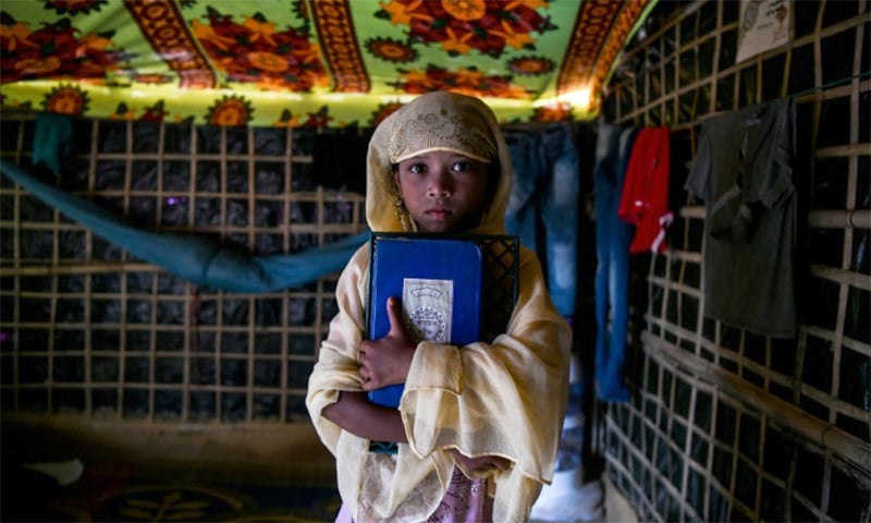 Saleema Khanam is the only girl in her local madrassa. ─ AFP