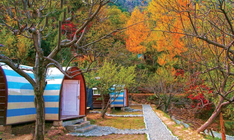 A camping pod in Bishigram, Swat. — Dawn A camping pod in Bishigram, Swat. — Dawn