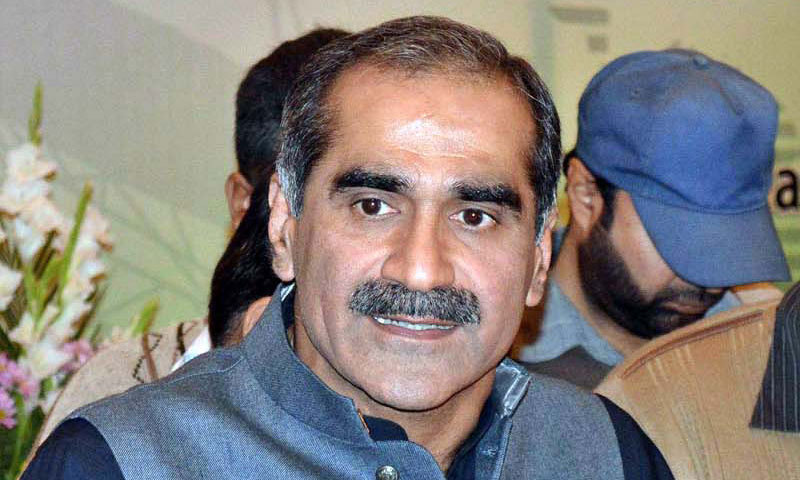 Senior Pakistan Muslim League-Nawaz (PML-N) leader and ex-railways minister Khawaja Saad Rafique. —File photo