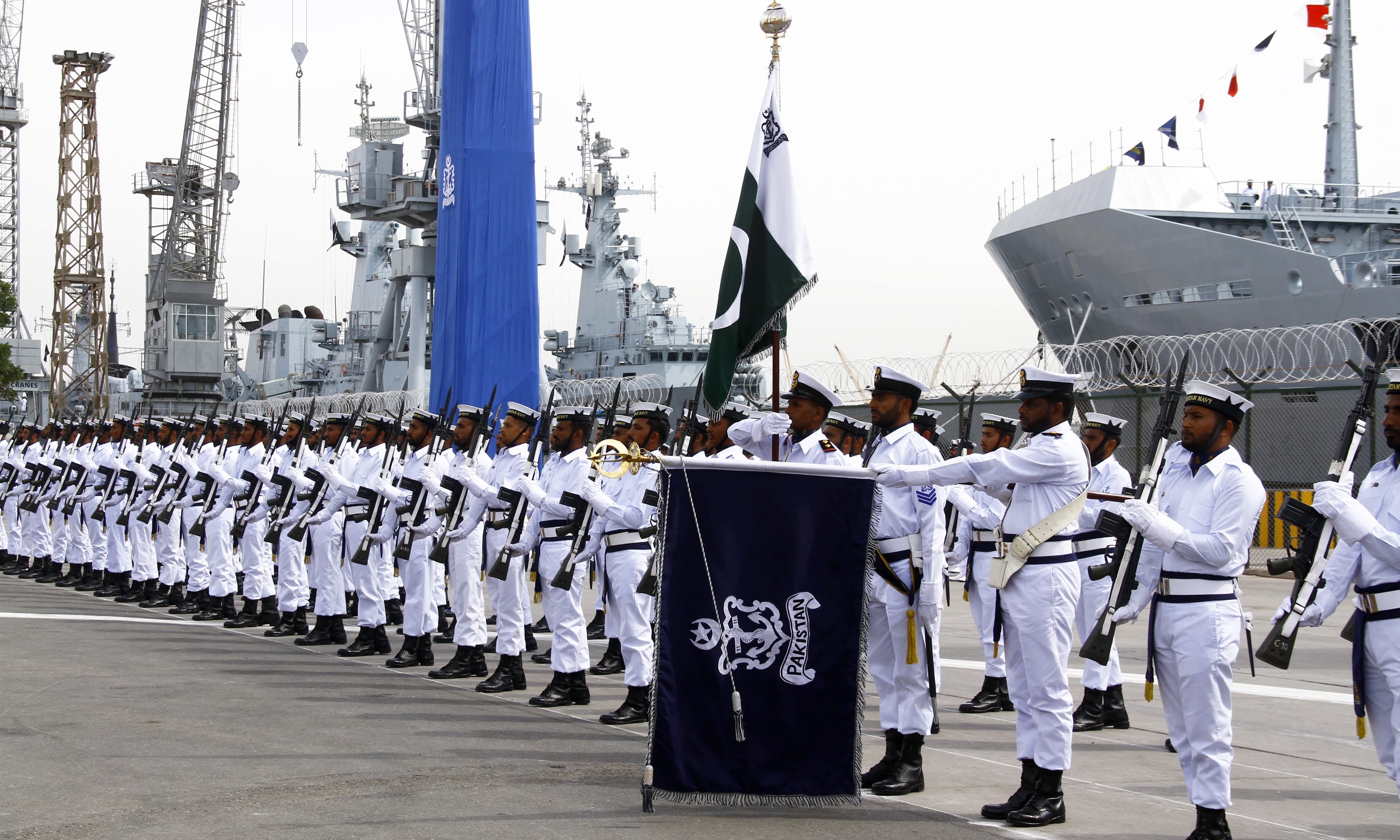 The ship was commissioned during a ceremony held at Pakistan Navy Dockyard in Karachi. —Navy PR