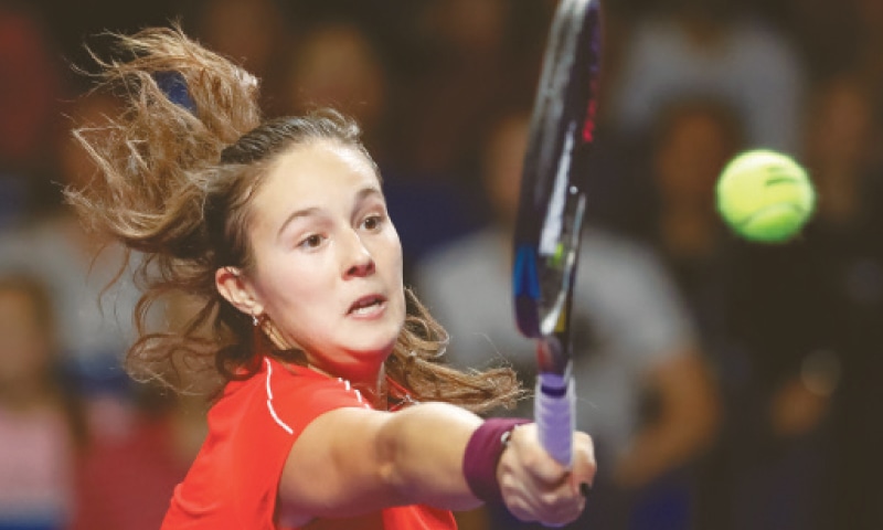 DARIA Kasatkina competes against Ons Jabeur during the final on Saturday.—Reuters DARIA Kasatkina competes against Ons Jabeur during the final on Saturday.—Reuters