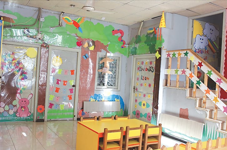 Cheerful surroundings keep children happy