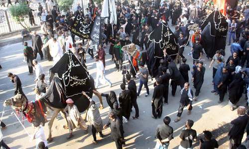 ملک بھر میں ماتمی جلوس نکالے گئے &mdash; فوٹو :آن لائن