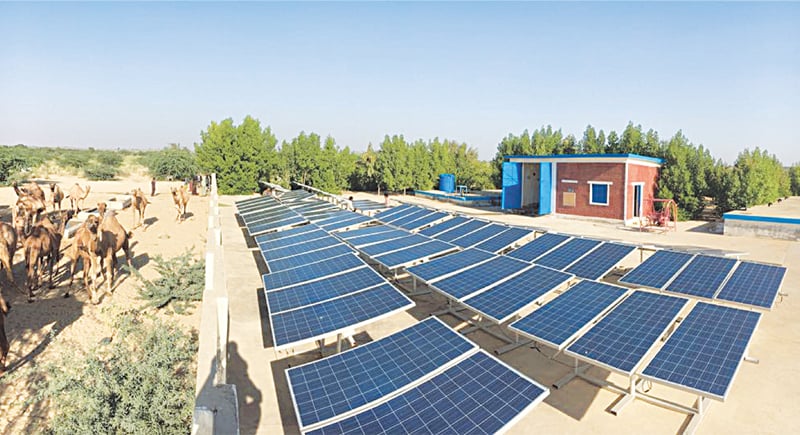 Solar panels installed, near Mithi, in one of the approximately 480 reverse osmosis plants across Tharpakar | White Star