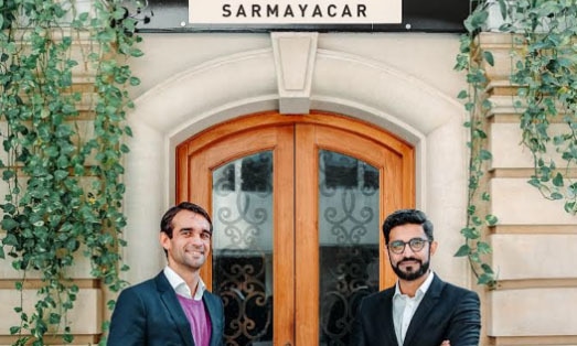 Sarmayacar founder and CEO Rabeel Warraich and his international partner Dr Bernhard Klemen. — Photo courtesy Sarmayacar