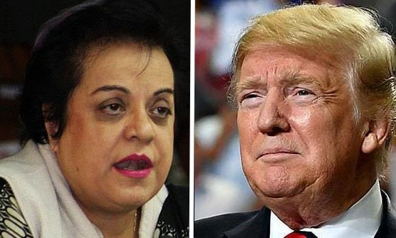 Minister for Human Rights Dr Shireen Mazari took to Twitter to respond to Trump's remarks in an interview.