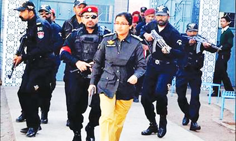 Suhai Aziz Talpur is the first woman from lower Sindh to join the police force.—File photo