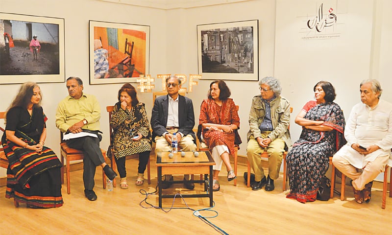 Friends gather at T2F to pay homage to Fahmida Riaz.—Faysal Mujeeb / White Star Friends gather at T2F to pay homage to Fahmida Riaz.—Faysal Mujeeb / White Star