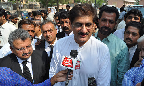 Sindh Chief Minister Murad Shah. ─ File photo