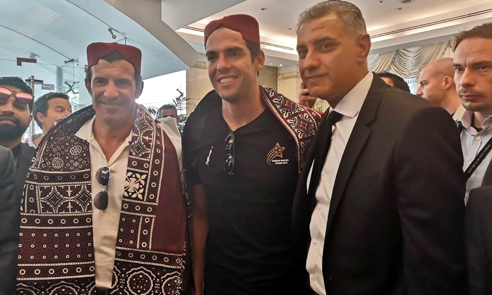 Figo and Kaka thank people for the warm welcome. —FPDC