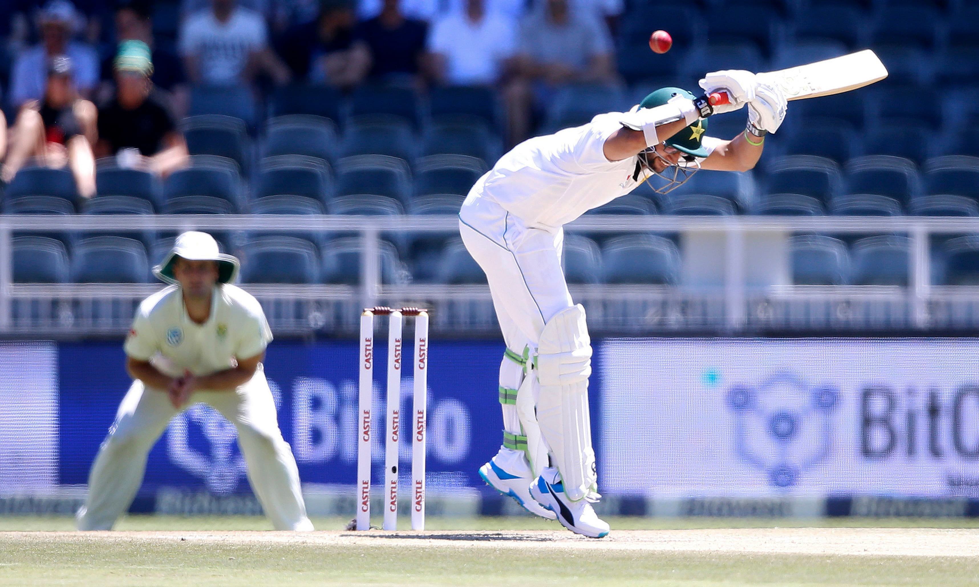Imamul Haq avoids a bounce. —AFP