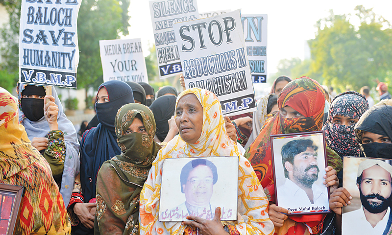 The VBMP had recently given Balochistan government two months to recover 110 missing people. — File