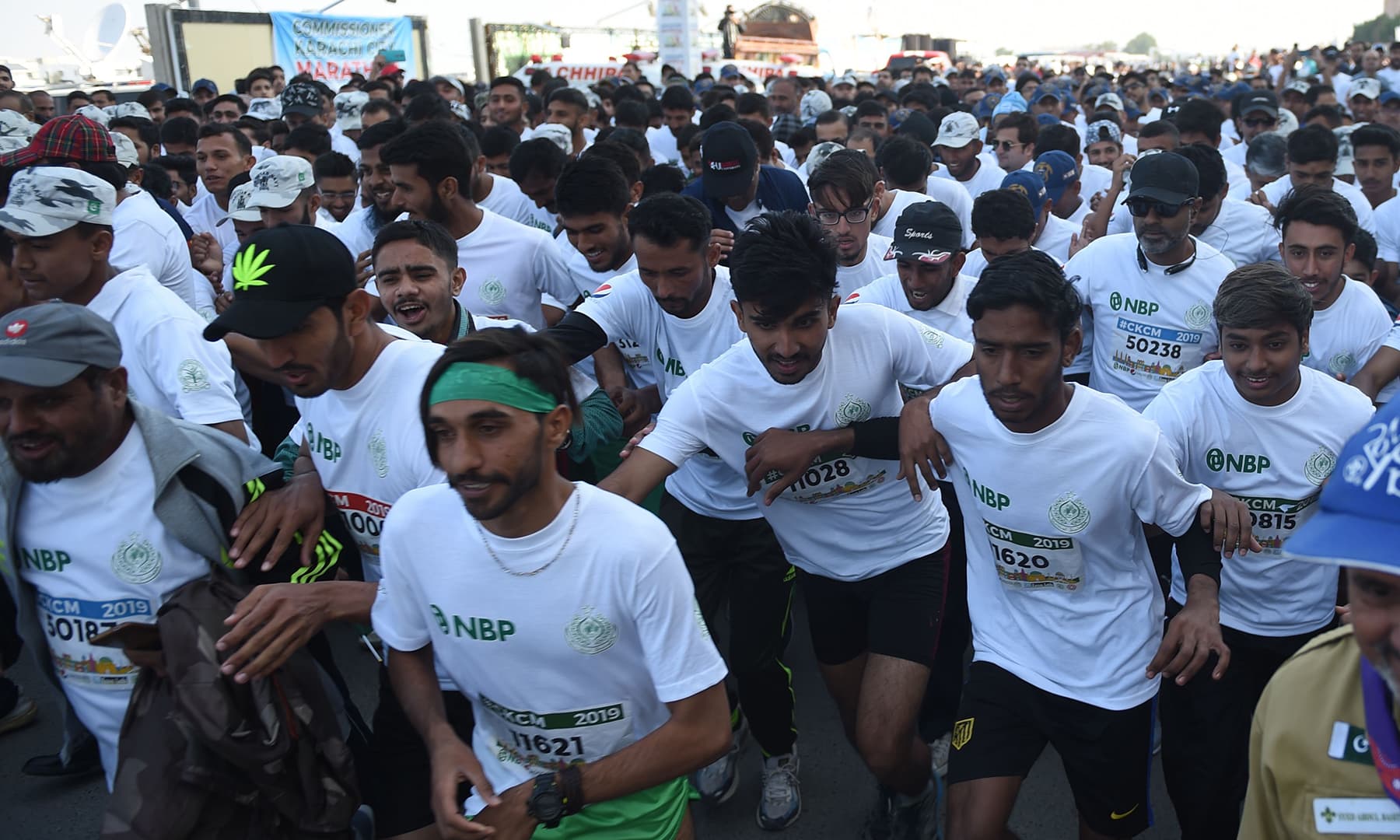 The Commissioner Karachi Marathon was organised to promote a healthy lifestyle. — AFP