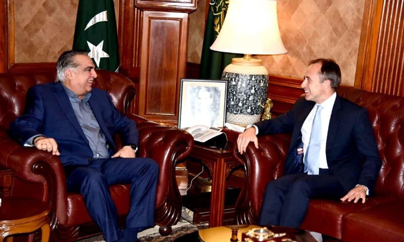 برطانوی ہائی کمشنر نے گورنر سندھ سے ملاقات کی&mdash;فوٹو: گورنرہاؤس