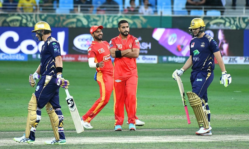 Islamabad United set a 158-run target for Quetta Gladiators to chase in their 2019 Pakistan Super League (PSL) match at the Dubai International Cricket Stadium on Sunday.
— Photo courtesy Pakistan Super League Twitter