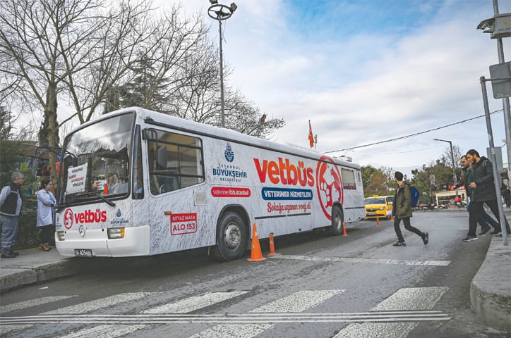 ISTANBUL: The Vetbus, a mobile clinic service for animals.—AFP