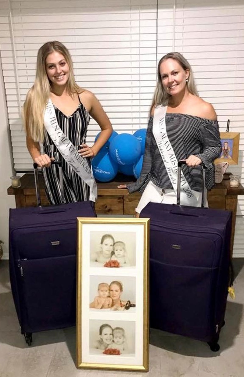 والدہ نے بیٹی کا ساتھ دینے کے لیے مقابلے میں شرکت کی تھی&mdash;فوٹو: کیٹرز نیوز ایجنسی