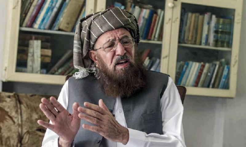 JUI-S leader Maulana Samiul Haq was killed at his home on Nov 2 last year. &mdash; File photo