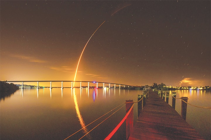 THE Falcon 9 rocket of SpaceX lifts off from the Kennedy Space Centre on Saturday.&mdash;Reuters
