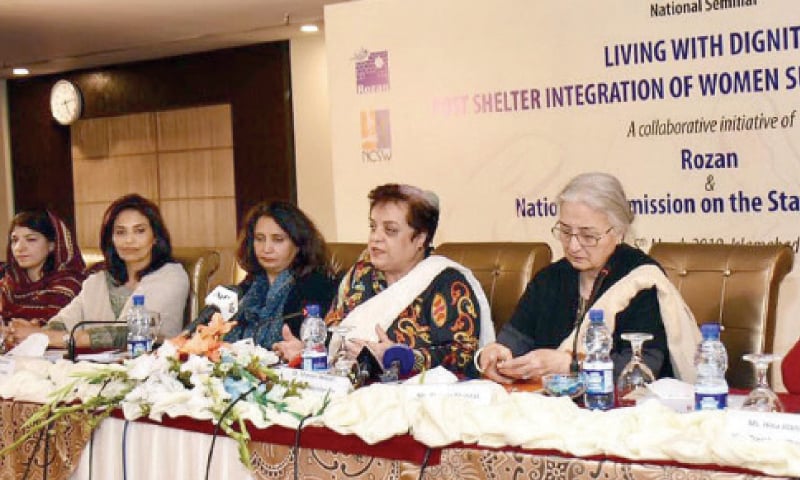 Human Rights Minister Dr Shireen Mazari speaks at the seminar on Tuesday. &mdash; INP