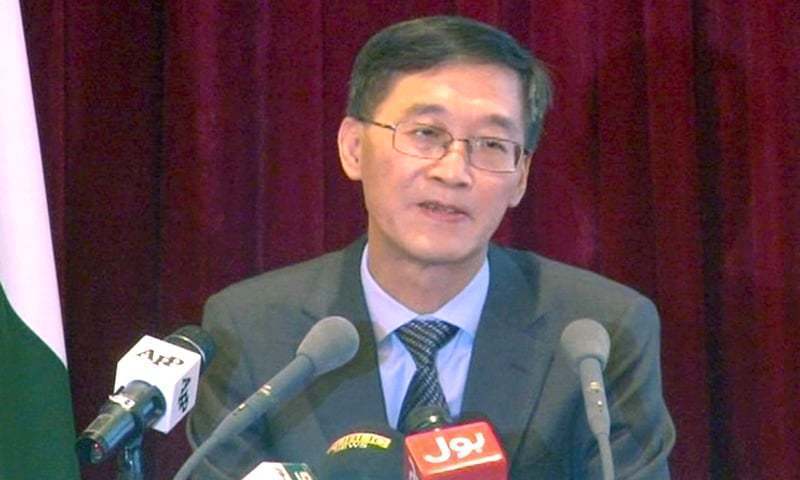 Chinese Ambassador Yao Jing expresses hope that situation between India and Pakistan would move towards peace. — DawnNewsTV/File