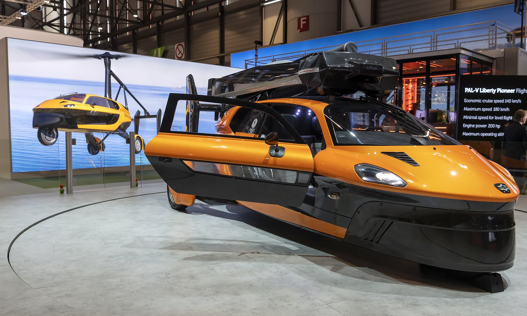 The new flying car 'PAL-V Liberty Pioneer Edition' is presented during the press day at the 89th Geneva International Motor Show. &mdash; AP
