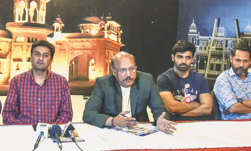 NAFEES Ahmed speaks at the press conference on Thursday.—White Star NAFEES Ahmed speaks at the press conference on Thursday.—White Star