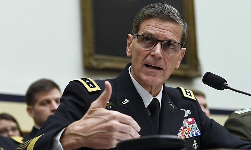 Peace in South Asia is the most important mutual priority for US and Pakistan, says Gen Joseph Votel. — AP/File