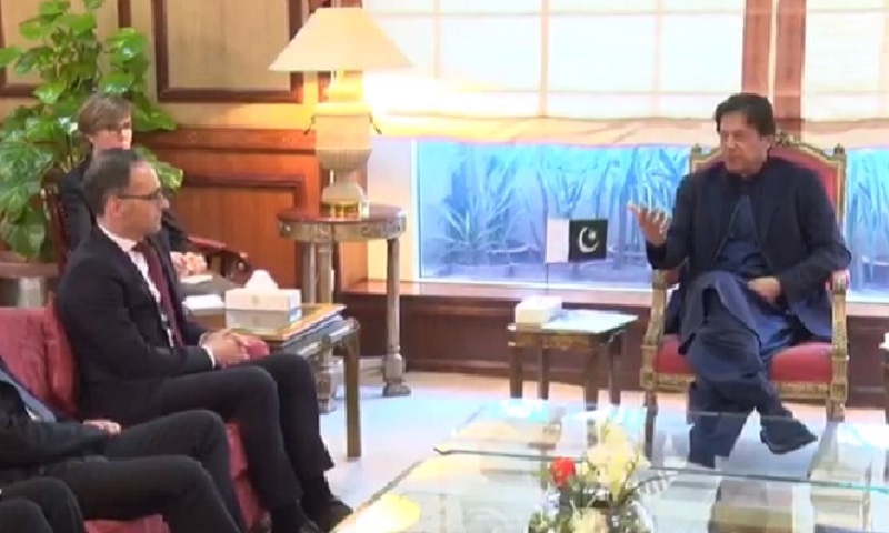 Prime Minister Imran Khan discusses regional situation with German Foreign Minister Heiko Maas. — Radio Pakistan